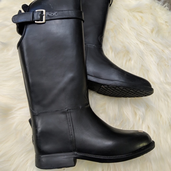 dav Shoes - Dav tall black insulated rubber riding boot